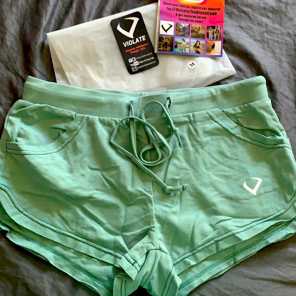 Cheeky Seafoam Shorts by Violate the Dresscode